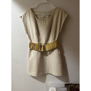 3.1 philip lim Mini Belted Dress Size 4 Waist 28”/length 31” Cotton 99% Poly1%